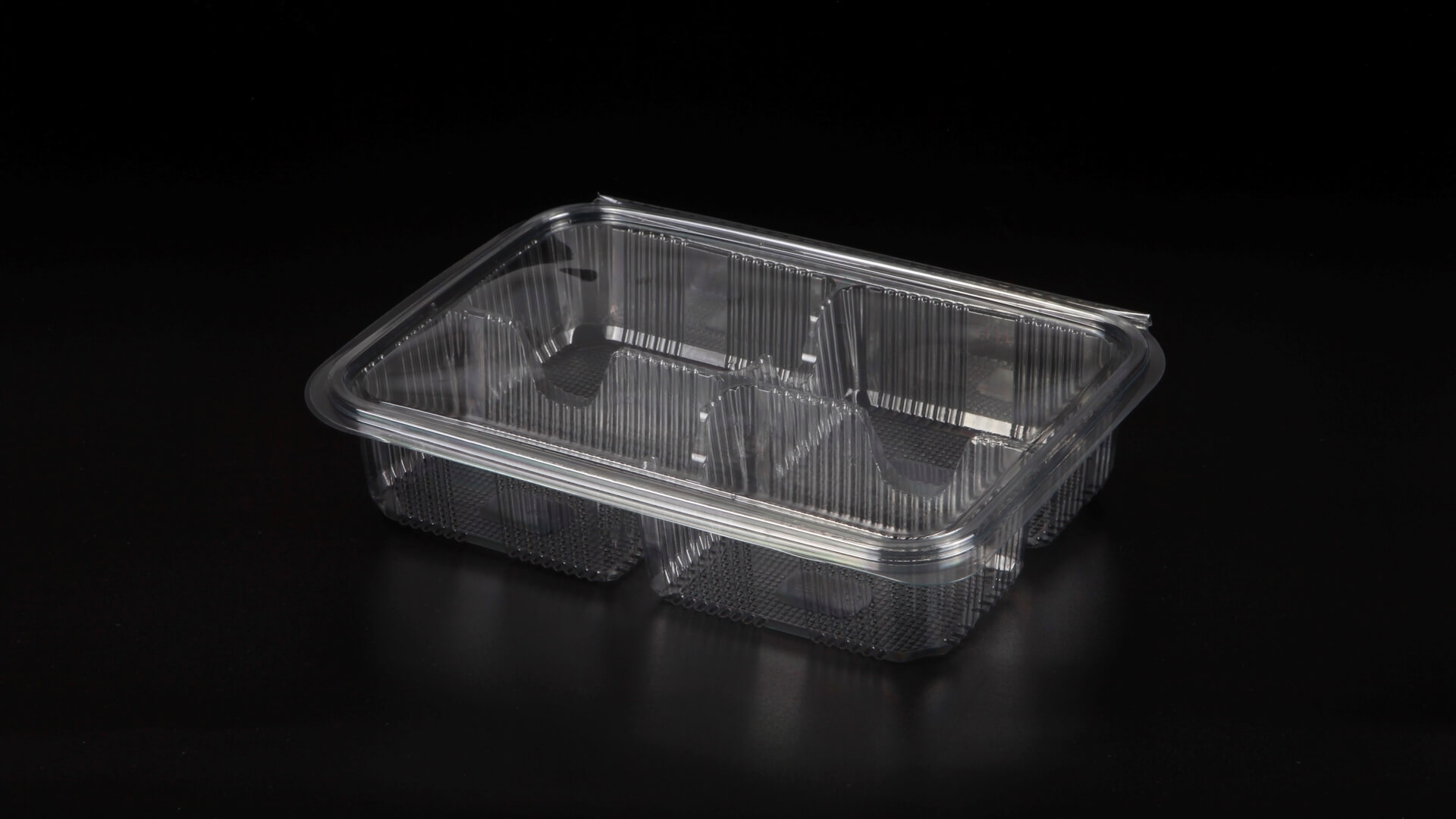Caserole PET L - 064 (4 compartimente)